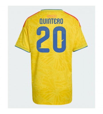 Colombia Juan Fernando Quintero #20 Hemmatröja Dam VM 2026 Kortärmad